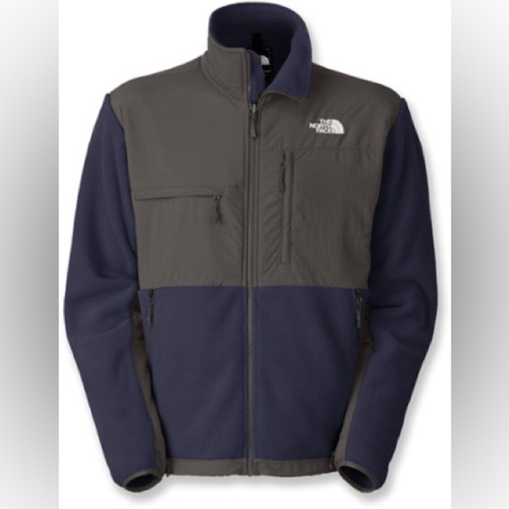 The North Face Mens Denali Fleece Jacket Navy/Grey